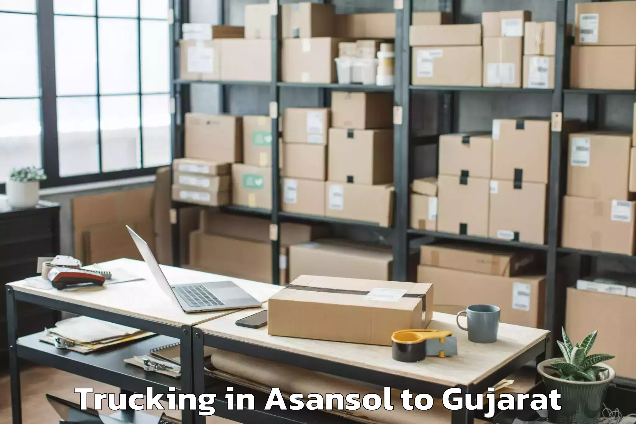 Hassle-Free Asansol to Saurashtra University Rajkot Trucking